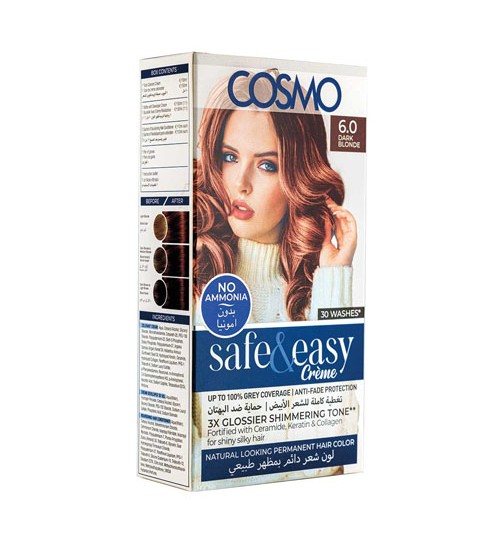 Cosmo No Ammonia Permanent Hair Color 6.0 Dark Blonde